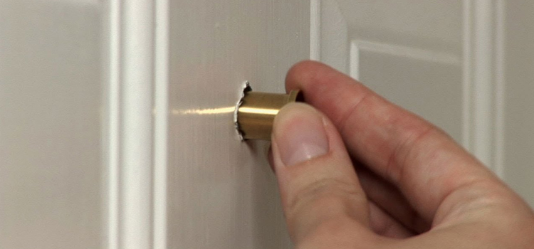 peephole door repair in Pinewood